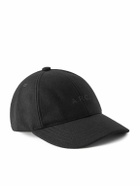 A.P.C. - Charlie Logo-Embroidered Wool-Blend Baseball Cap - Black