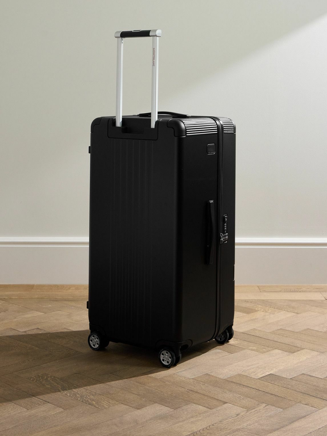 Montblanc - #MY4810 Leather-Trimmed Polycarbonate Suitcase Montblanc