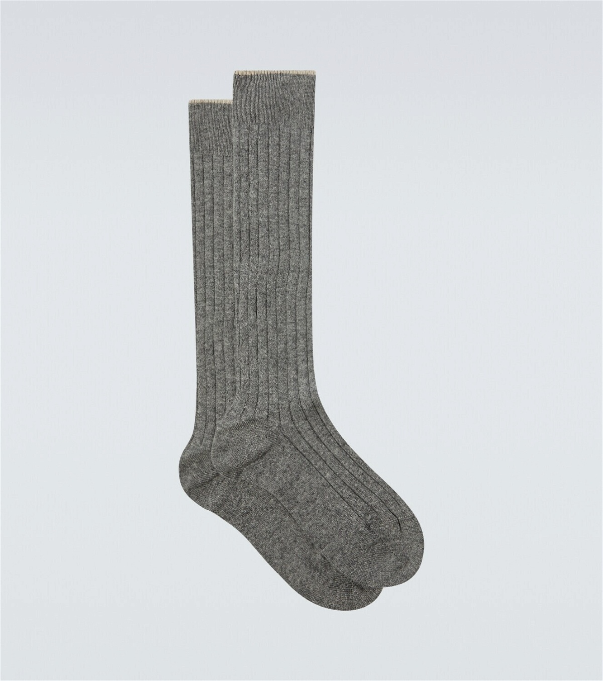 Brunello Cucinelli Ribbed-knit cashmere socks Brunello Cucinelli