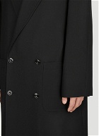 Alexander McQueen - Double Breasted Raglan Coat in Black