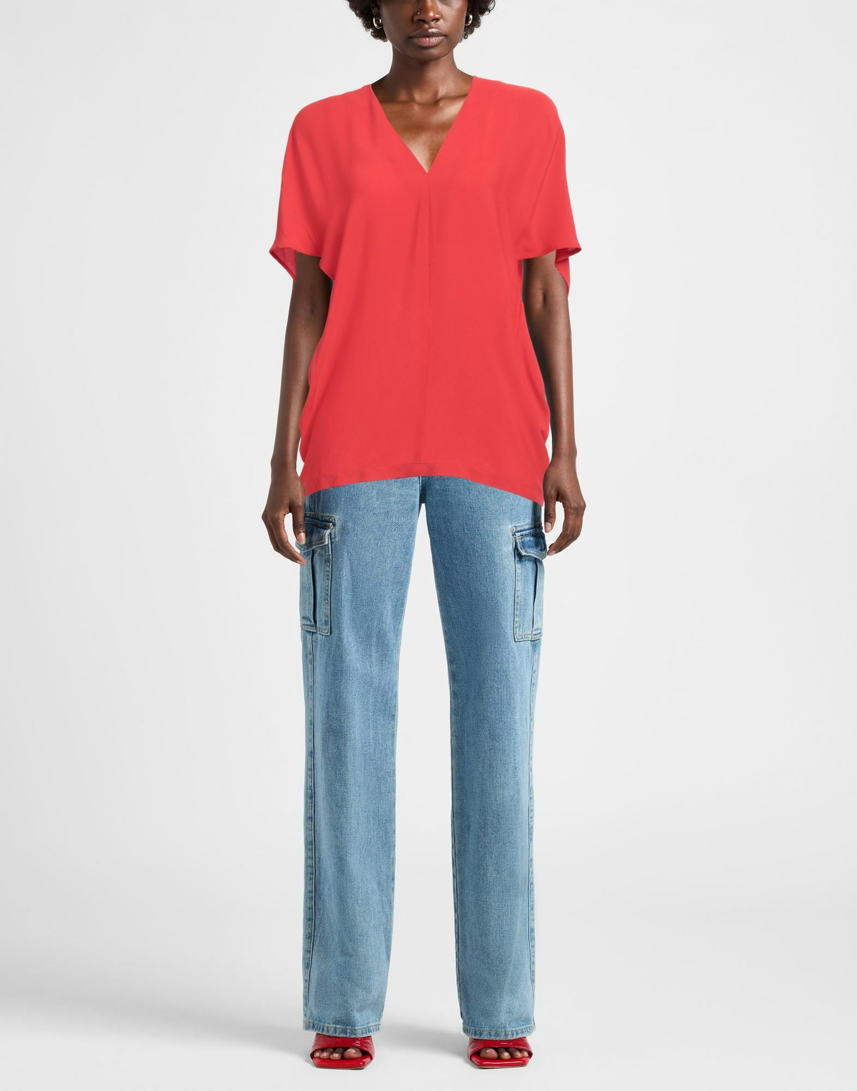 Semicouture Womens Top in Tomato red
