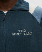 The New Originals Scout Camp Varsity Zip Up Magical Forest Blue/White - Mens - Zippers & Cardigans