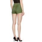 Pierre Balmain Khaki Wool Button Shorts
