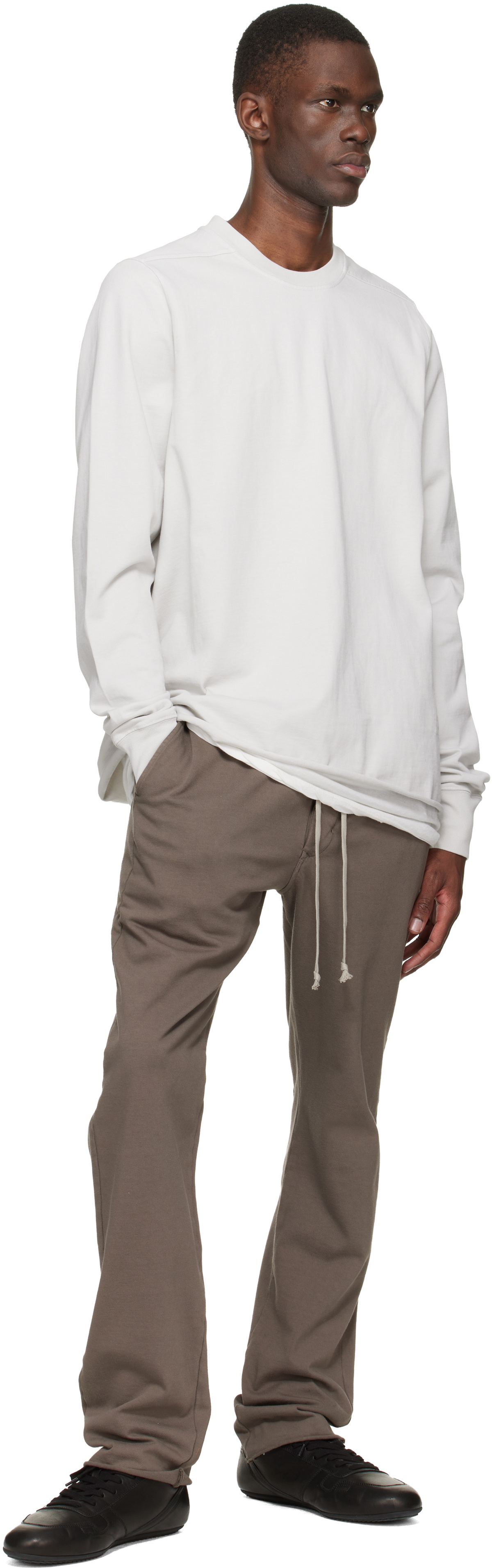 Rick Owens DRKSHDW Taupe Temple Berlin Drawstring Sweatpants