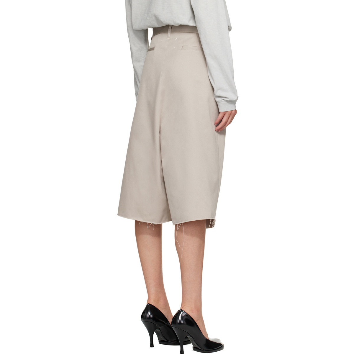 Maison Margiela Gray Wrap Shorts