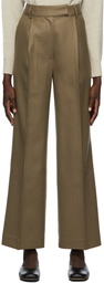 Blossom Taupe Wool Super Trousers
