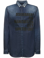 DSQUARED2 - Writing Cotton Denim Shirt