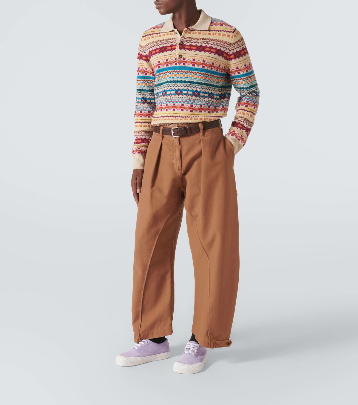 Loewe Wool jacquard polo sweater Loewe