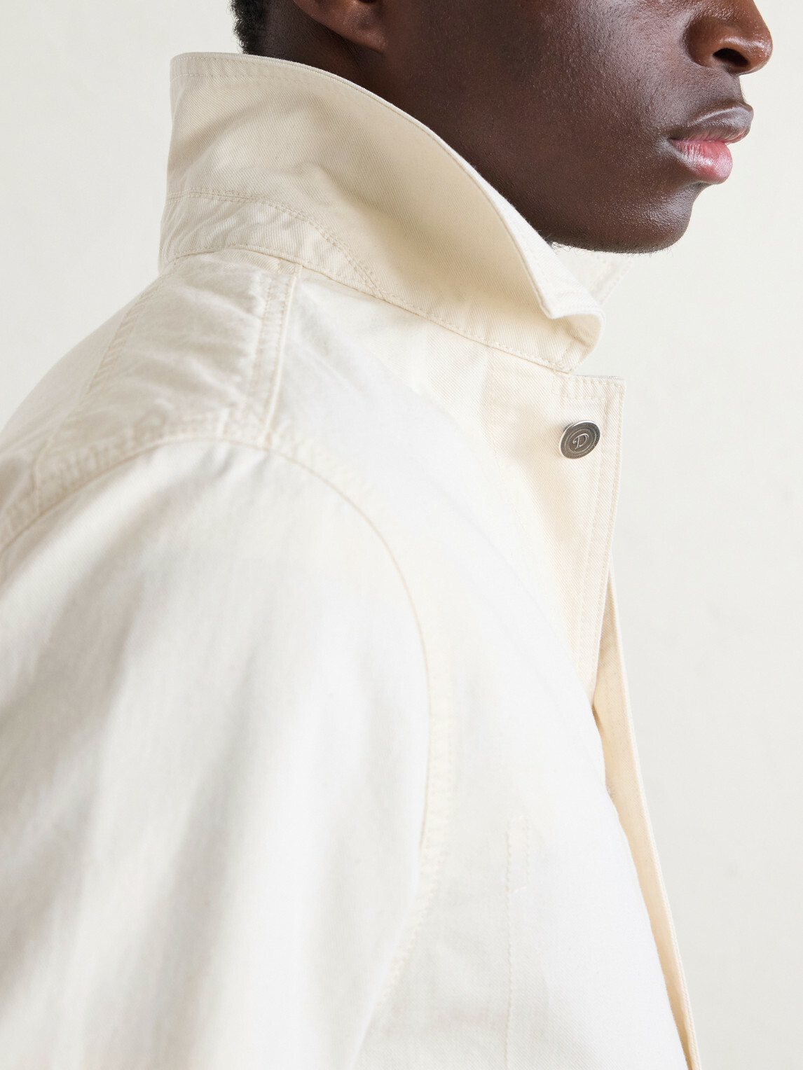 Drake's - Denim Overshirt - Neutrals