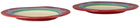 Laetitia Rouget Green & Red Wavy Dessert Plate Set