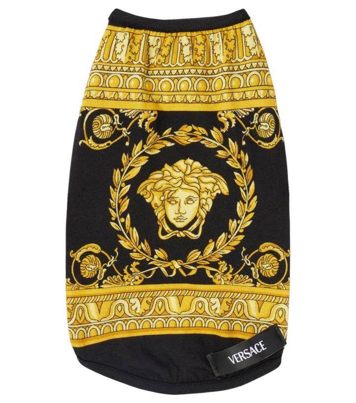 Photo: Versace Home Printed cotton-blend dog T-shirt
