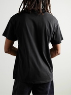 Carhartt WIP - Drip Script Logo-Print Cotton-Jersey T-Shirt - Black
