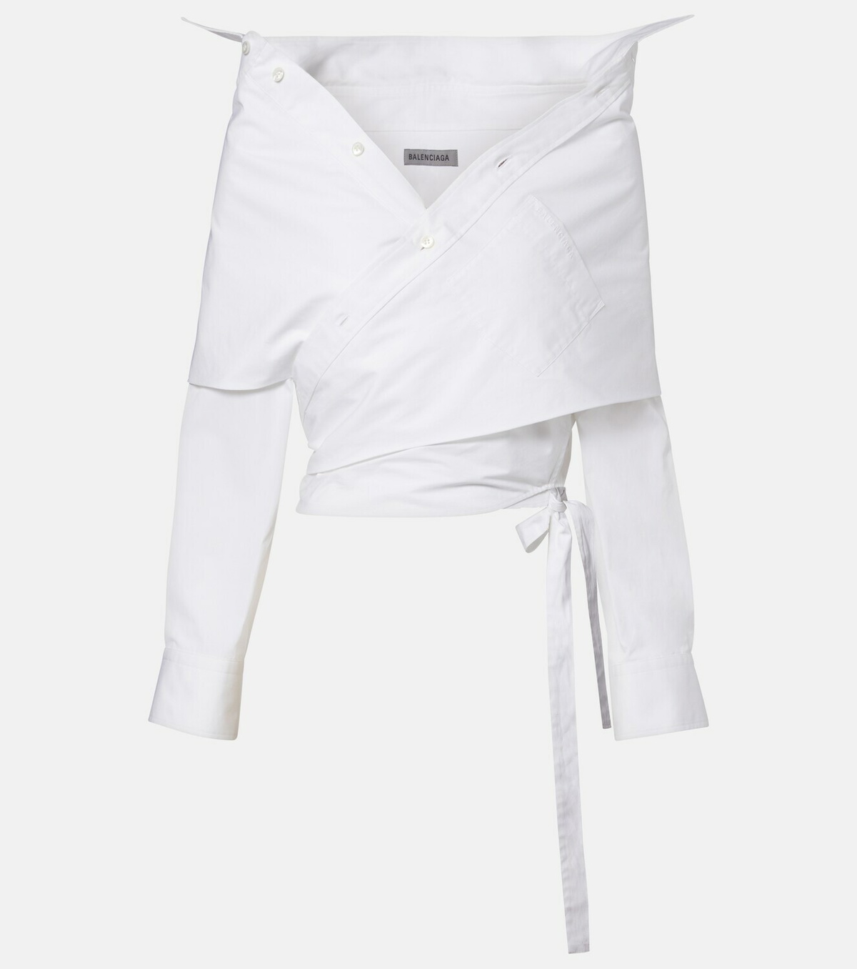 Balenciaga Off-shoulder cotton top