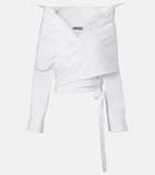 Balenciaga Off-shoulder cotton top