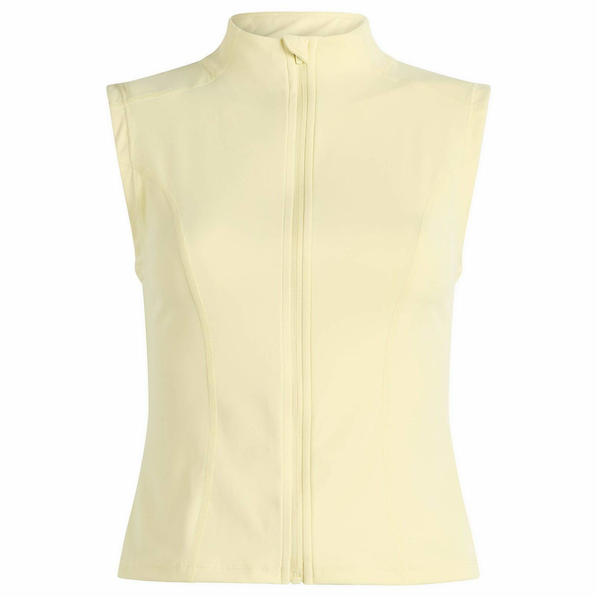 TALA Women's SkinLuxe Sleeveless Zipped Jacket in Lemon Yellow