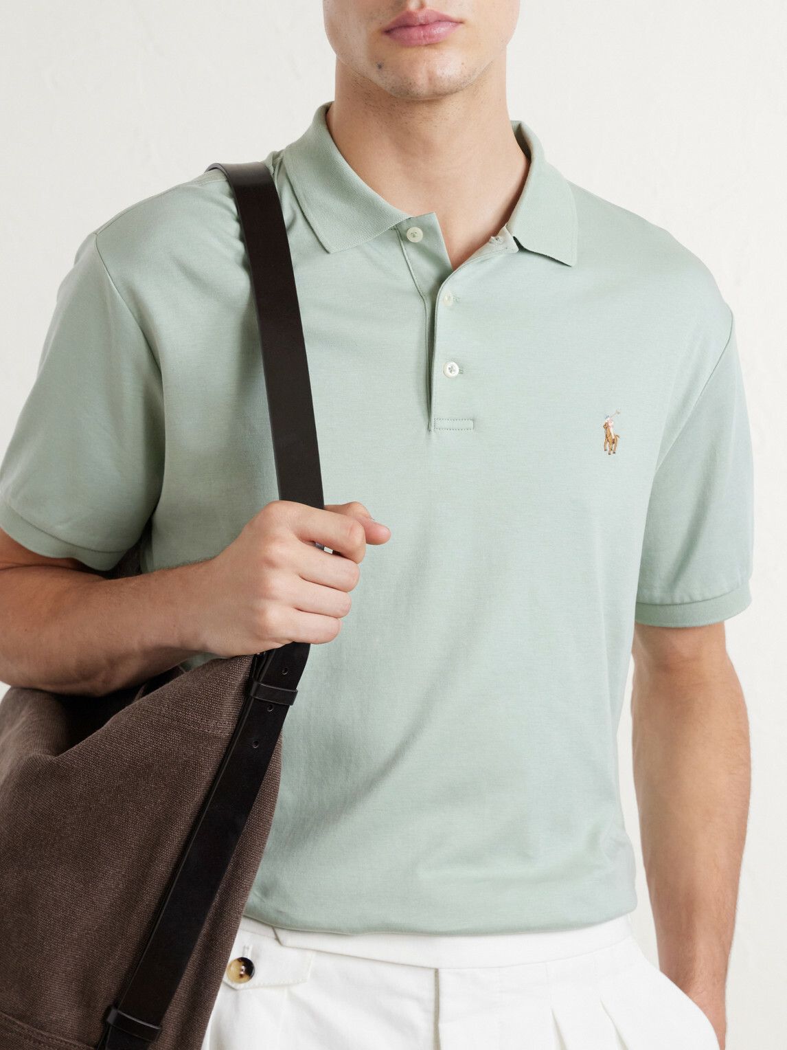 Polo Ralph Lauren - Logo-Embroidered Cotton-Jersey Polo Shirt - Green