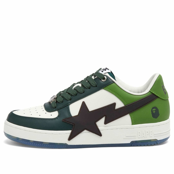 Photo: A Bathing Ape Men's Bape Sta OS Sneaker in Green