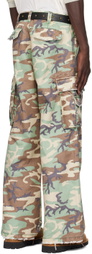 ERL Green Camo Cargo Pants