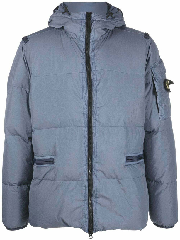 Photo: STONE ISLAND - Down Jacket With Logo