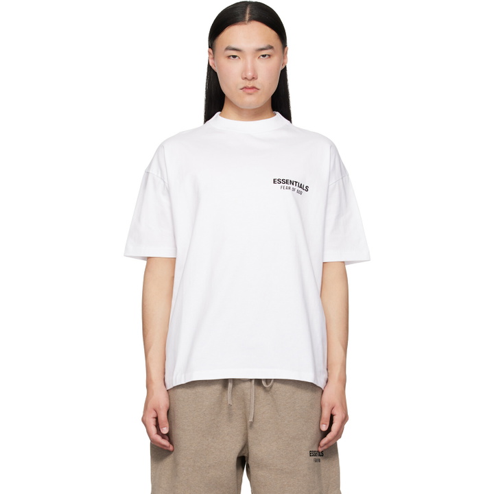 Photo: Fear of God ESSENTIALS White Classic T-shirt