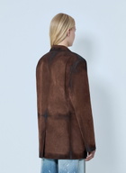 Acne Studios Distressed Suede Blazer