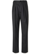 GIULIVA HERITAGE - Umberto Tapered Pleated Wool Trousers - Gray