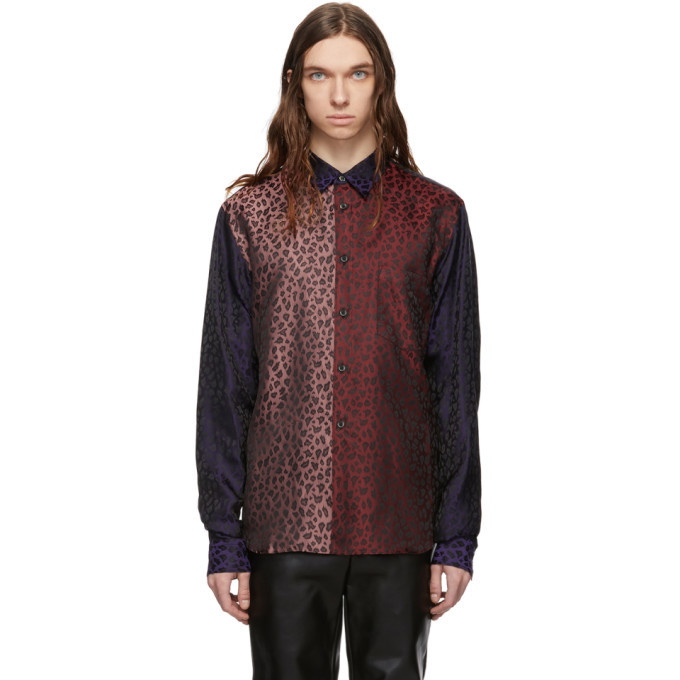 Photo: Comme des Garcons Homme Plus Multicolor Jacquard Leopard Shirt