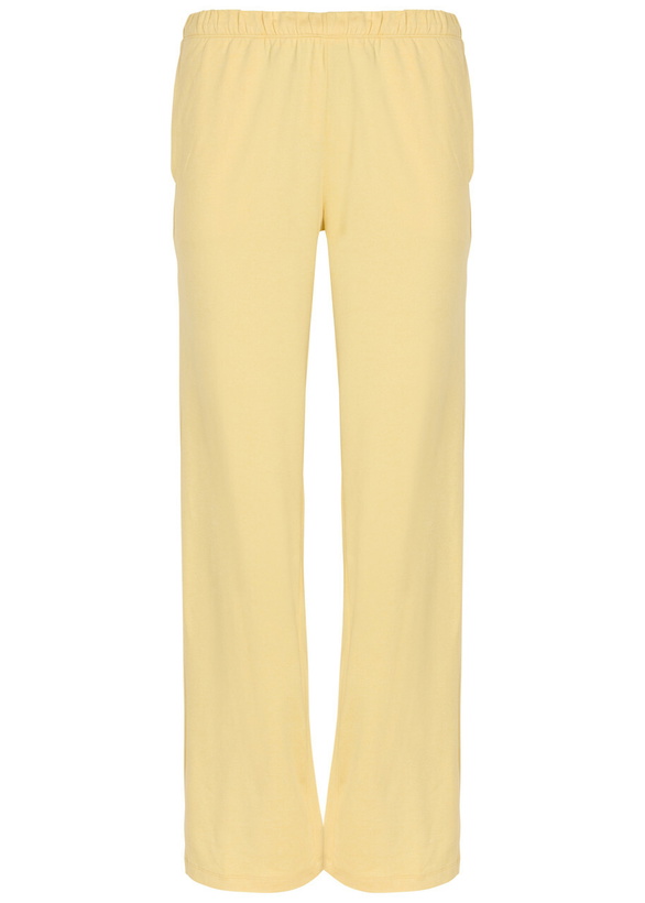 Photo: Vuori Halo Modern Straight-leg Jersey Sweatpants Yellow