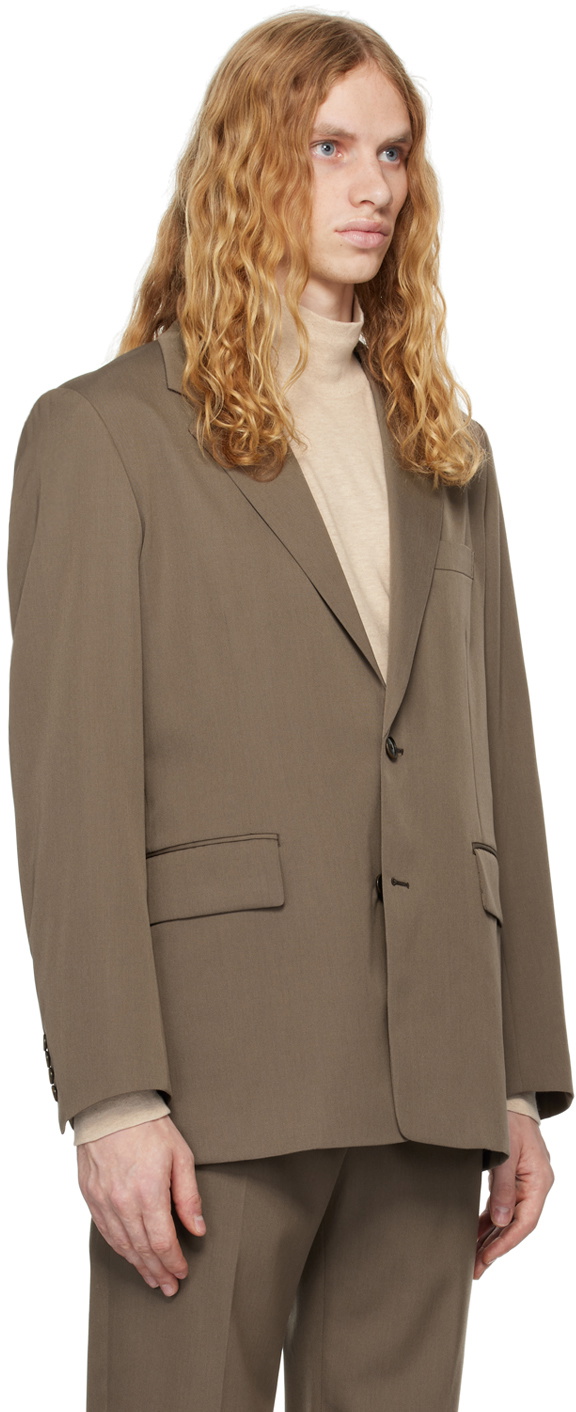 スーツ AURALEE 23SS LIGHT WOOL JACKET & PANTS Auralee Light Wool Max Gabardine Jacket in Top Brown Curated
