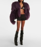 The Attico Embellished tulle bra top