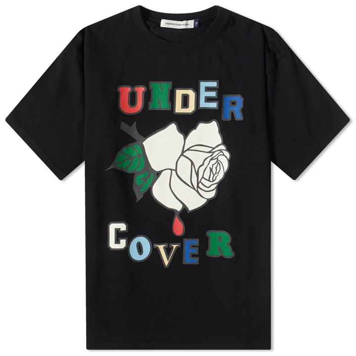 Photo: Undercover Men's Rose T-Shirt in Black