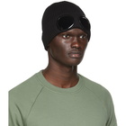 C.P. Company Black Cotton Goggle Beanie