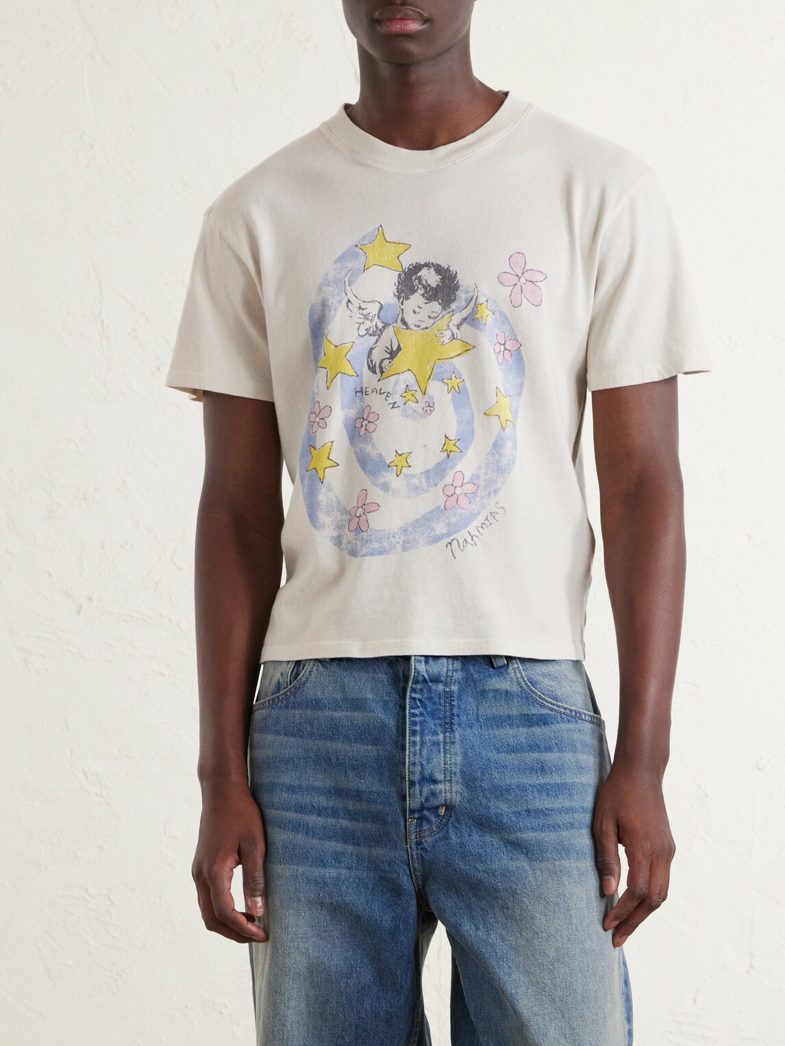 NAHMIAS - Heaven Printed Cotton-Jersey T-Shirt - White
