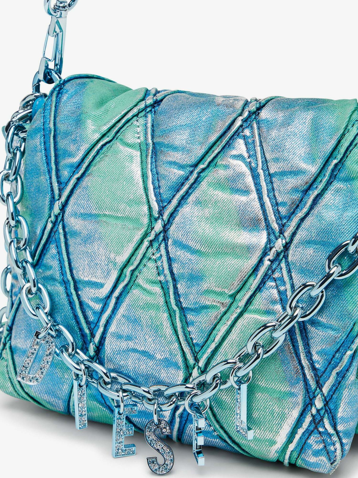 Diesel Charm D Blue Womens Shoulder Bag Diesel