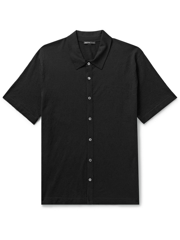 Photo: James Perse - Linen-Blend Shirt - Black