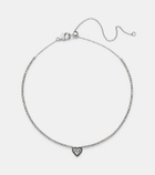 Kamyen Heart 18kt white gold choker with diamonds