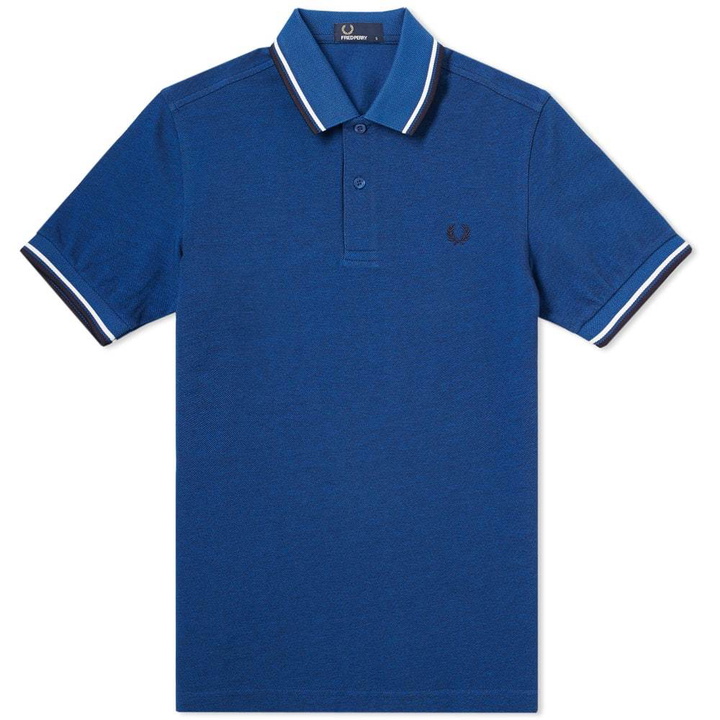 Photo: Fred Perry Twin Tipped Polo Blue