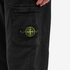 Stone Island Men's Garment Dyed Pocket Sweat Pants in Black