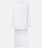Alaïa Asymmetric cotton poplin shirt