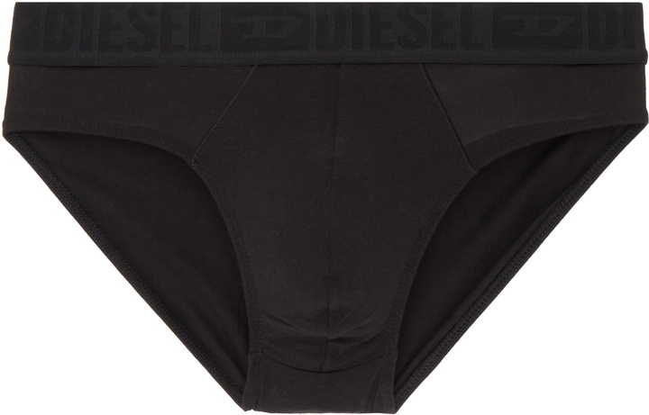 Photo: Diesel Three-Pack Black Roy-D-Mono Briefs