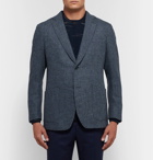 Richard James - Blue Micro-Checked Wool and Cashmere-Blend Blazer - Blue
