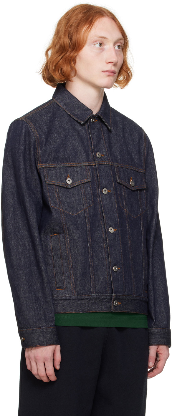 Burberry Indigo Logo Patch Denim Jacket