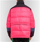 Off-White - Colour-Block Quilted Shell Down Jacket - Men - Pink