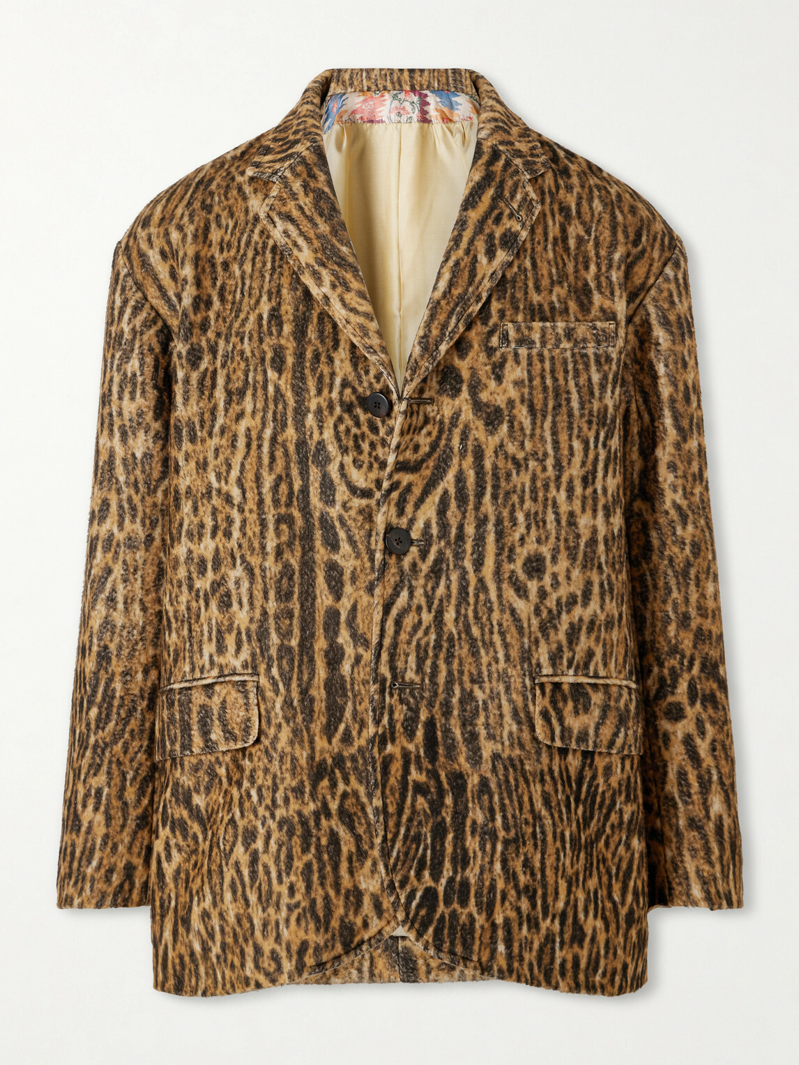 Visvim - Bowen Leopard-Print Silk Blazer - Neutrals
