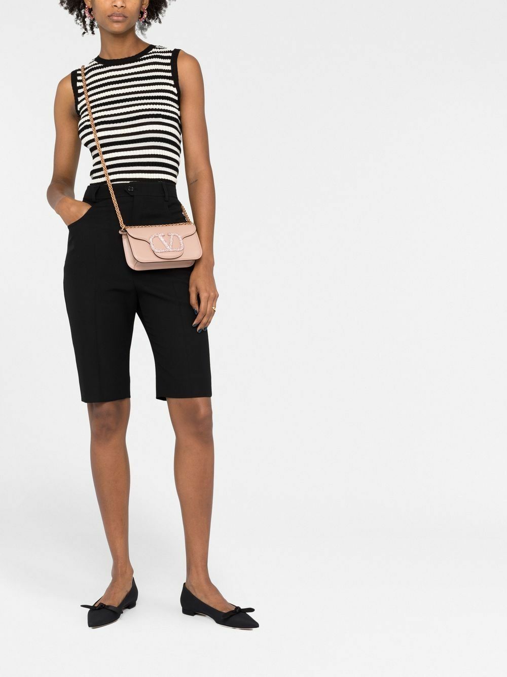 valentino locò foldover top shoulder bag