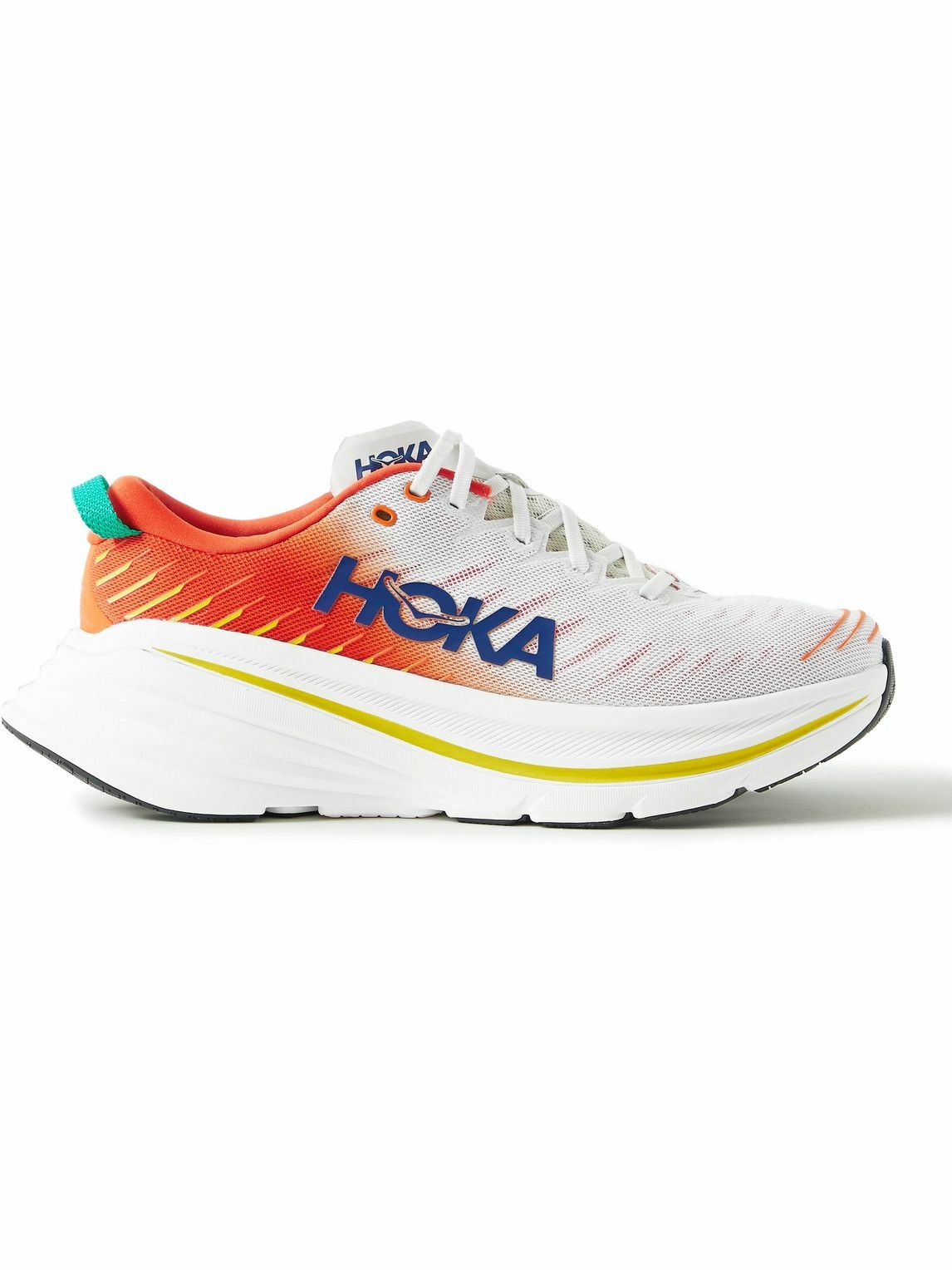 Hoka One One - Bondi X Mesh Running Sneakers - White Hoka One One