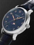 Montblanc - Star Legacy Limited-Edition Automatic Moon-Phase 42mm Stainless Steel and Alligator Watch, Ref. No. 129630