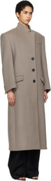 The Attico Gray Long Coat