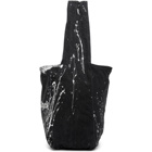 Palm Angels Black Denim Logo Tote