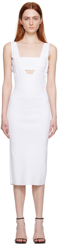 Photo: BOYAROVSKAYA White Naif Midi Dress